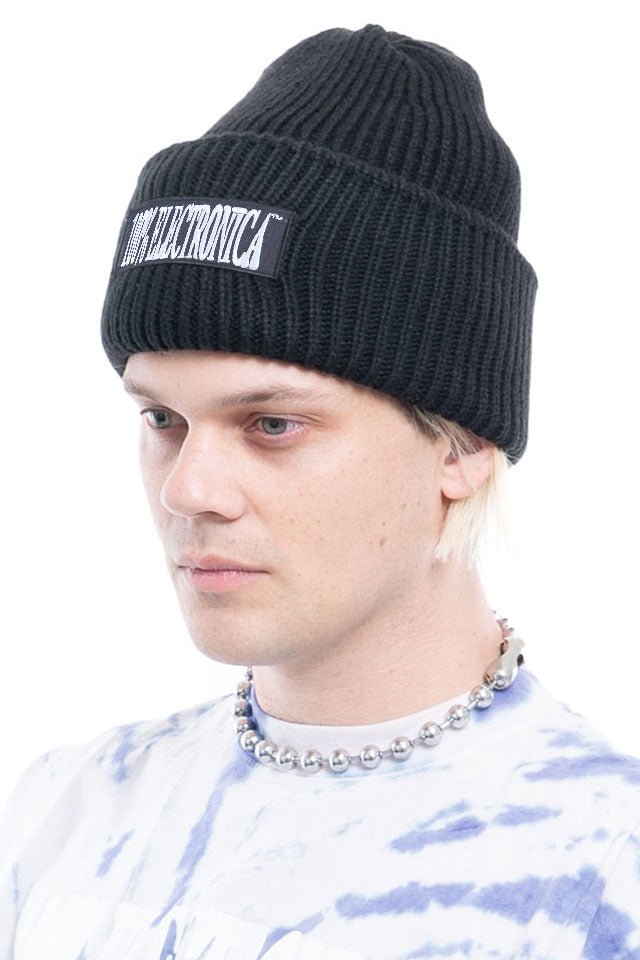 100% Electronica - Logo BIG Beanie (Black) - 100% Electronica Official Store (Photo 3)