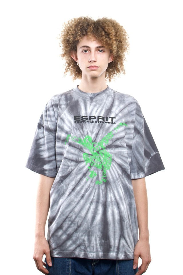 ESPRIT 空想 - 200% Electronica Jumpman T-Shirt (Grey Tie Dye) - 100% Electronica Official Store (Photo 1)