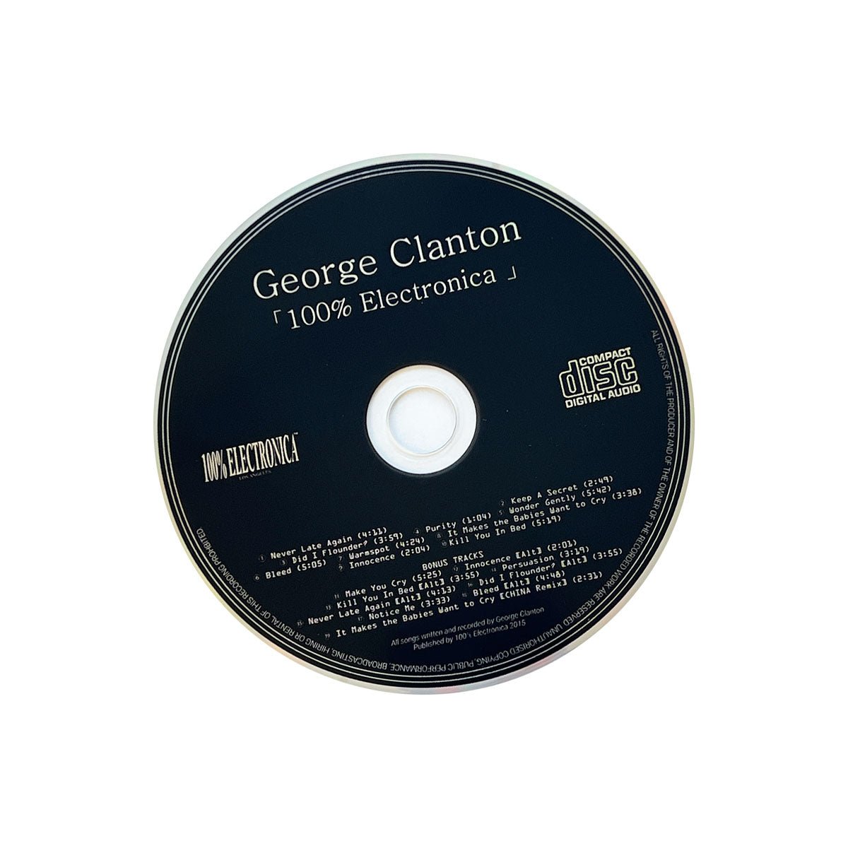 George Clanton - 100% Electronica (Deluxe Edition) CD - 100% Electronica Official Store (Photo 2)