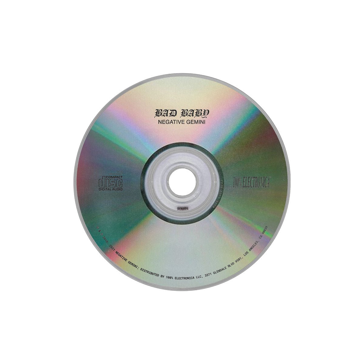 Neggy Gemmy - Bad Baby CD - 100% Electronica Official Store (Photo 2)
