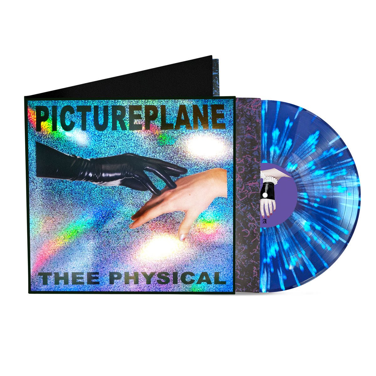 PICTUREPLANE - THEE PHYSICAL LP (Holographic 10 Year Anniversary Blue/White Splatter) - 100% Electronica Official Store (Photo 1)
