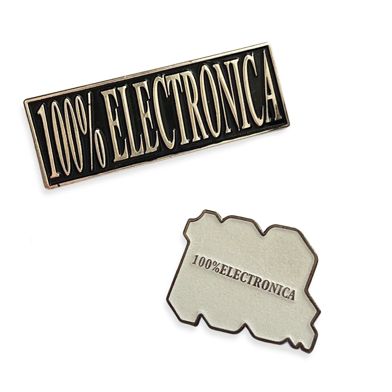 100% Electronica Pins (2-pack)