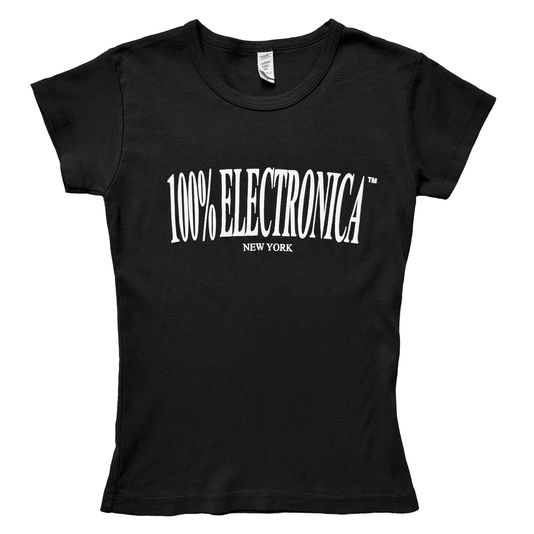 100% Electronica Logo Girl T-Shirt