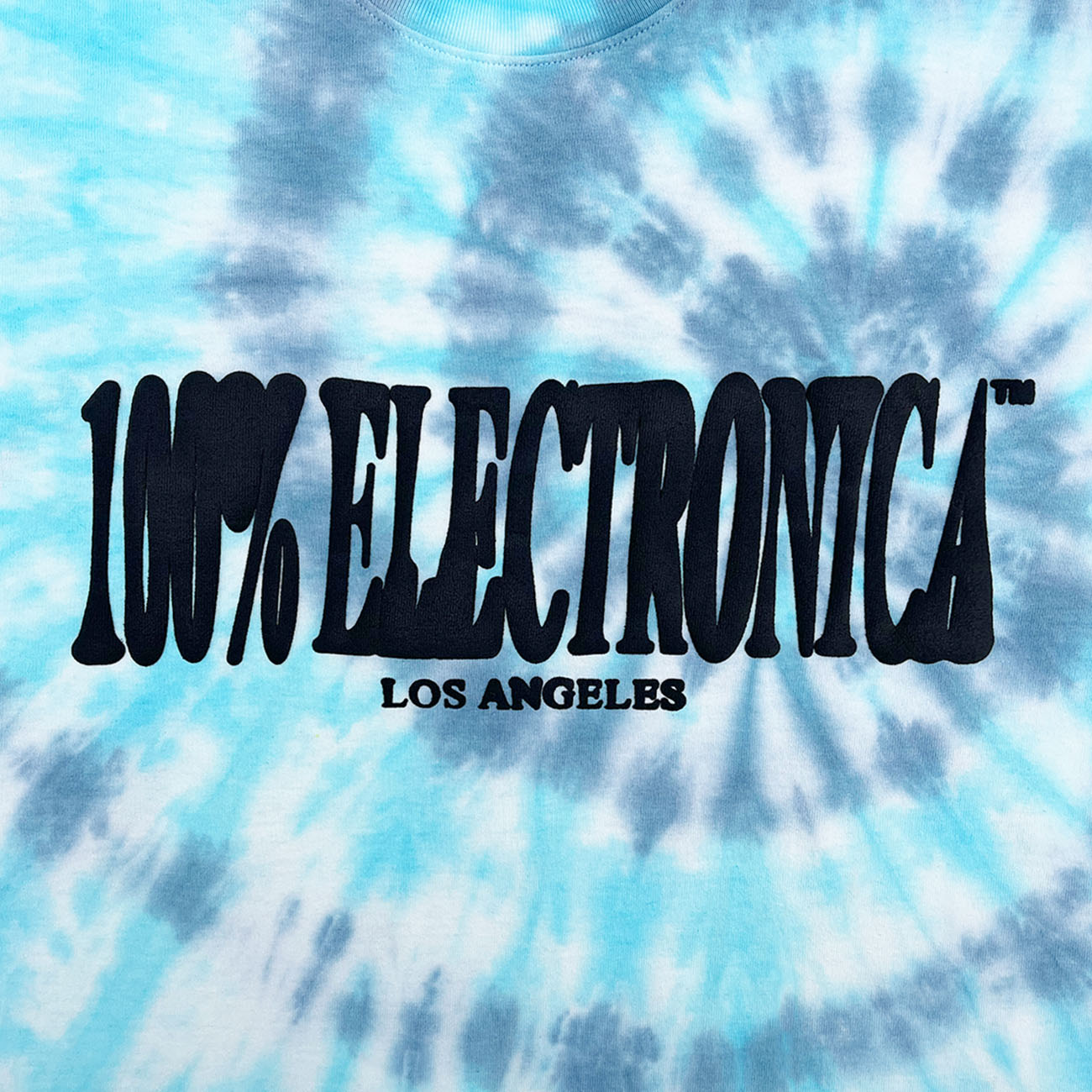Ultra Puff Melt Logo Tie Dye T-Shirt - Blue