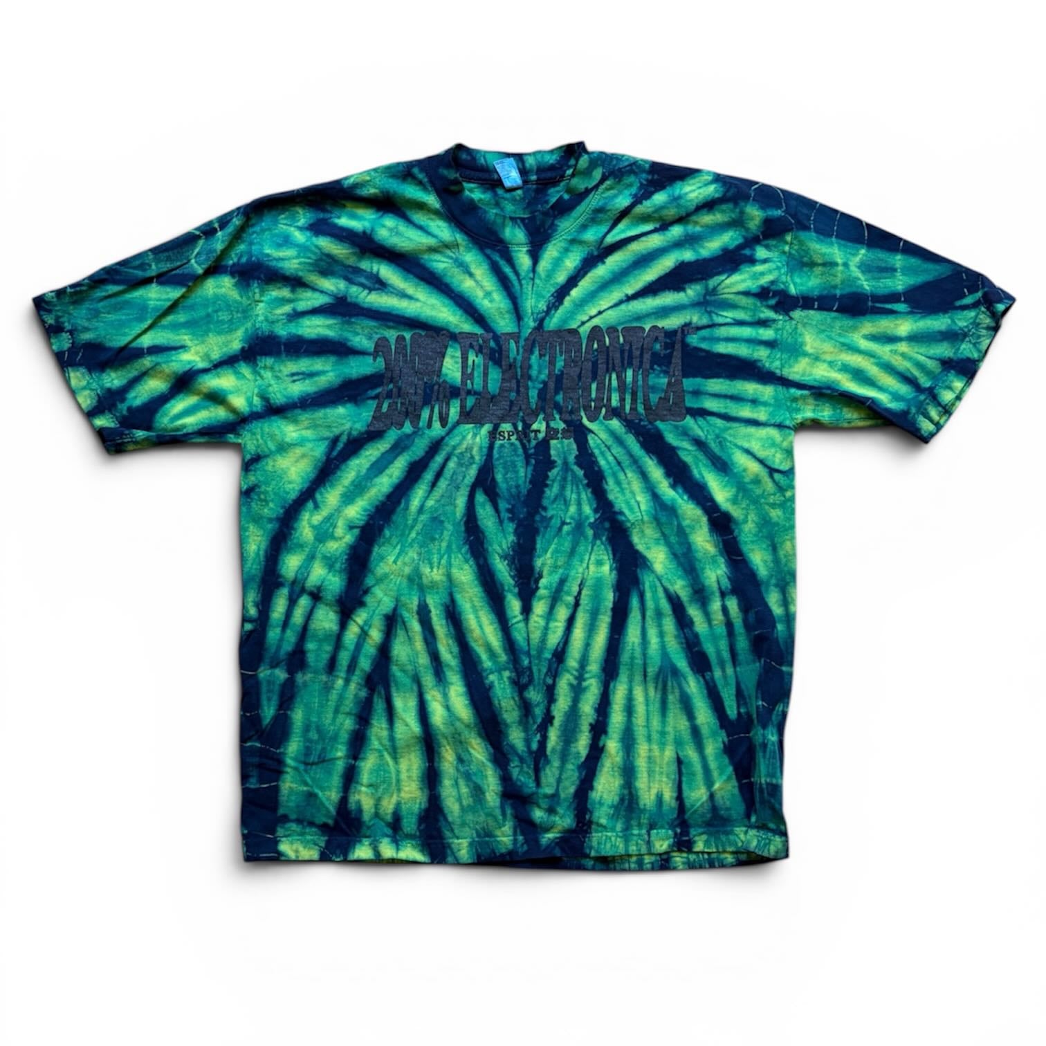 200% Electronica Custom Tie Dye T-Shirt