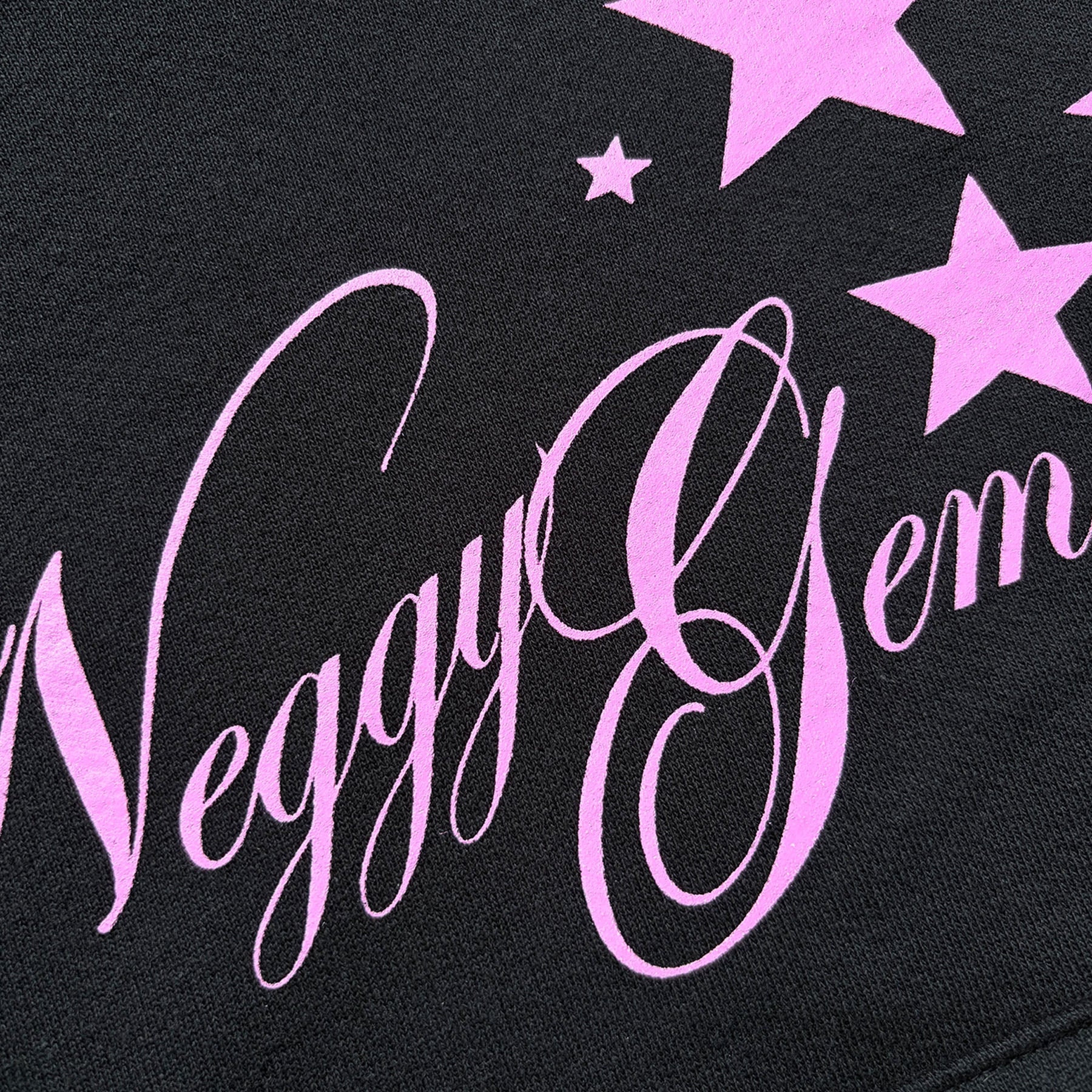 Cropped Cursive Hoodie