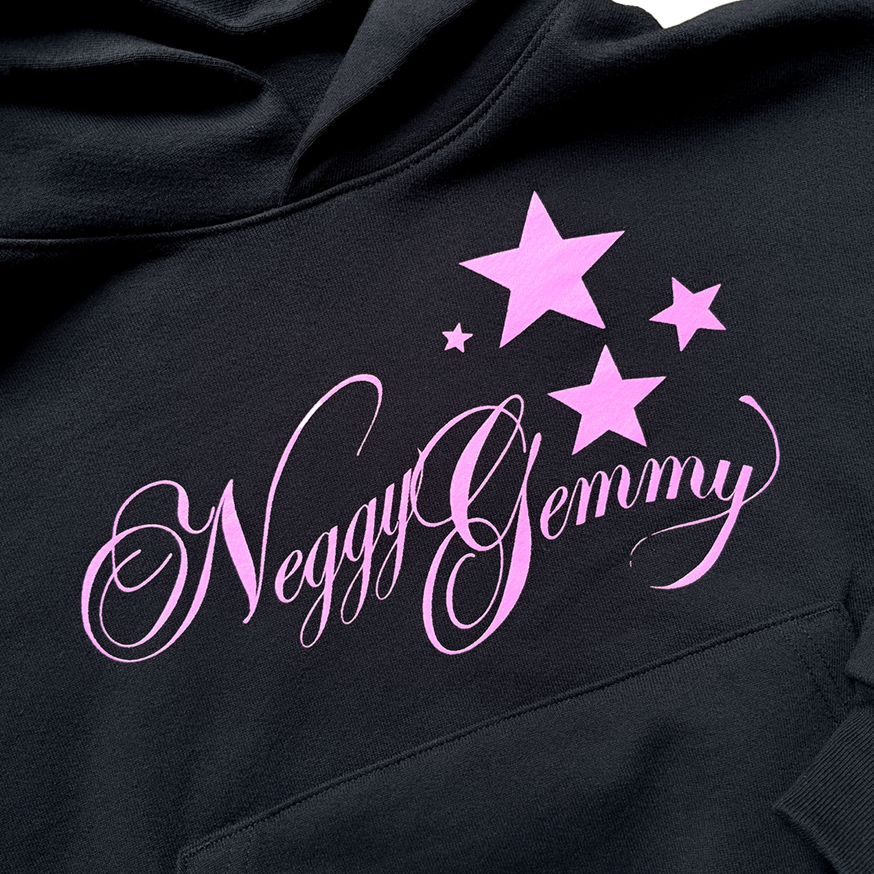 Cropped Cursive Hoodie