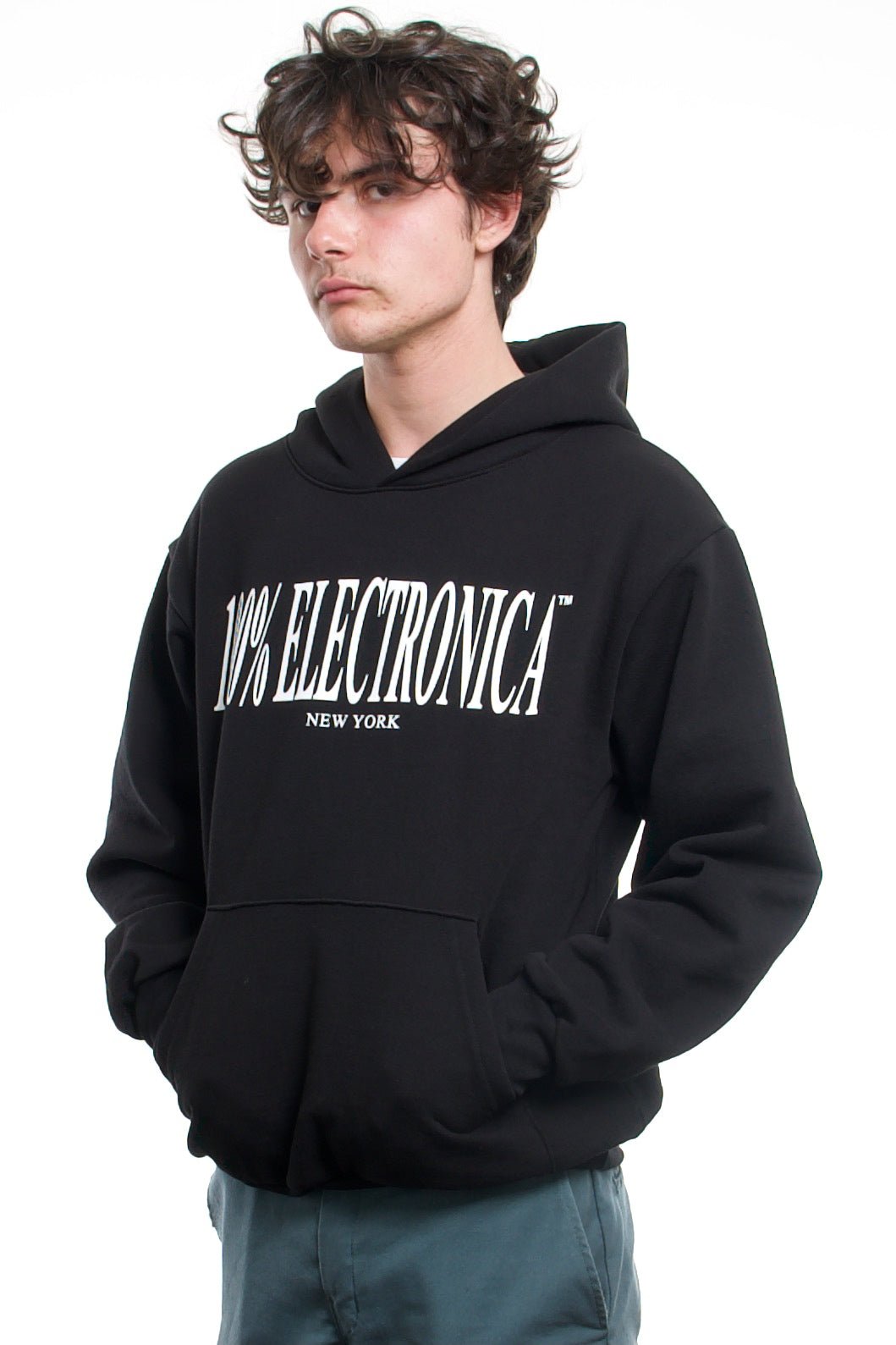 100% Electronica - 100% Electronica Hoodie - Black - 100% Electronica Official Store (Photo 3)