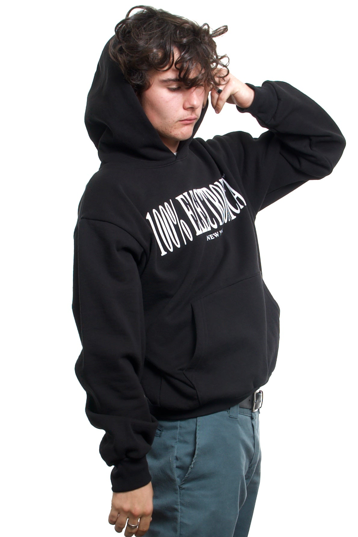 100% Electronica - 100% Electronica Hoodie - Black - 100% Electronica Official Store (Photo 4)