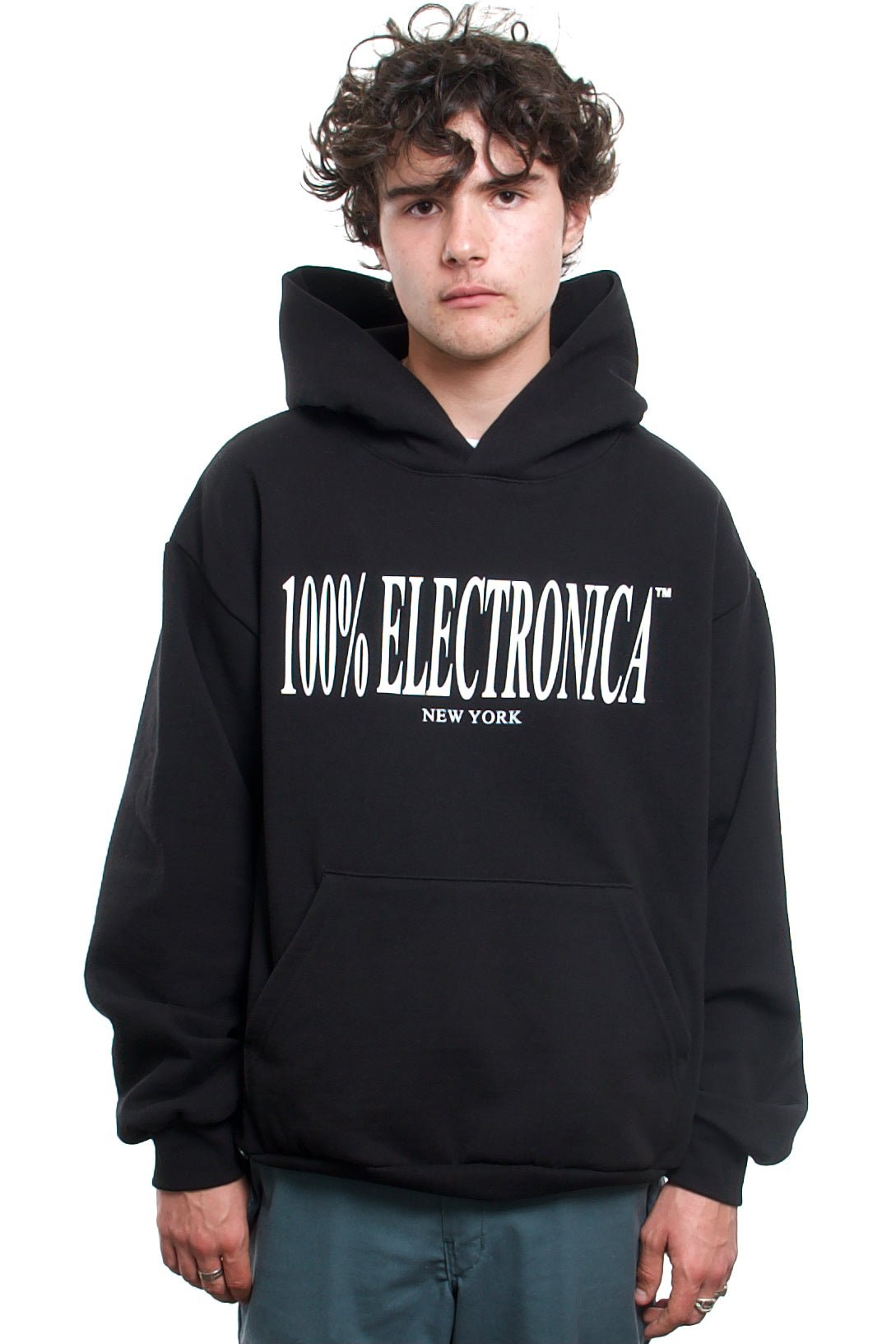 100% Electronica - 100% Electronica Hoodie - Black - 100% Electronica Official Store (Photo 1)