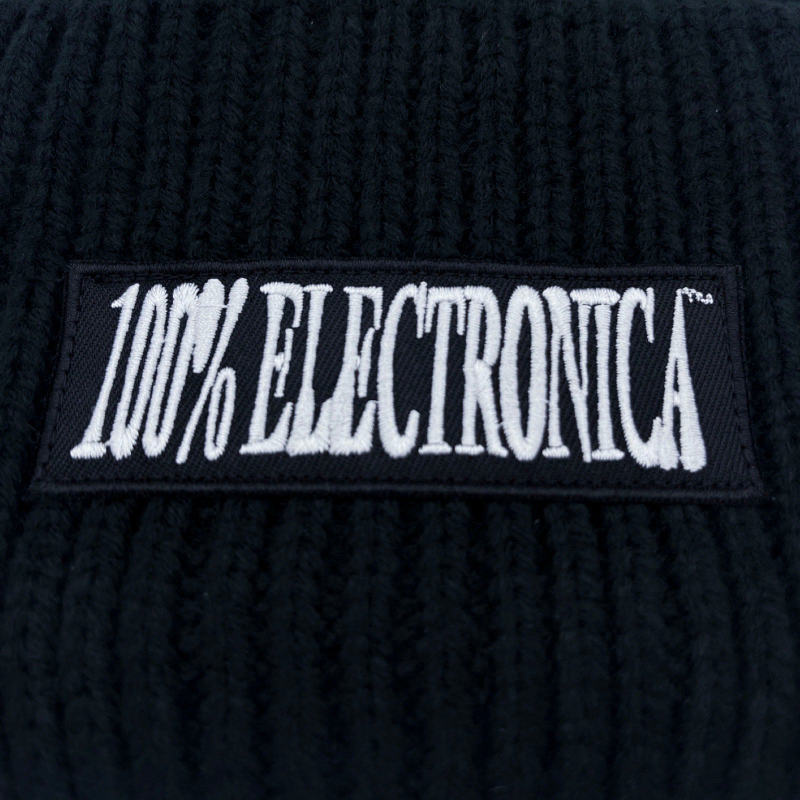 100% Electronica - Logo BIG Beanie (Black) - 100% Electronica Official Store (Photo 5)