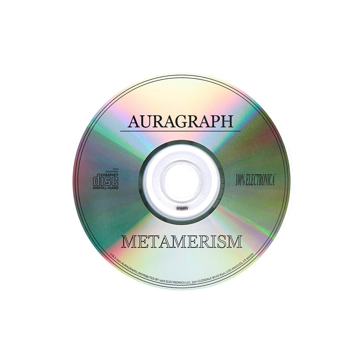 AURAGRAPH - Metamerism CD - 100% Electronica Official Store (Photo 2)