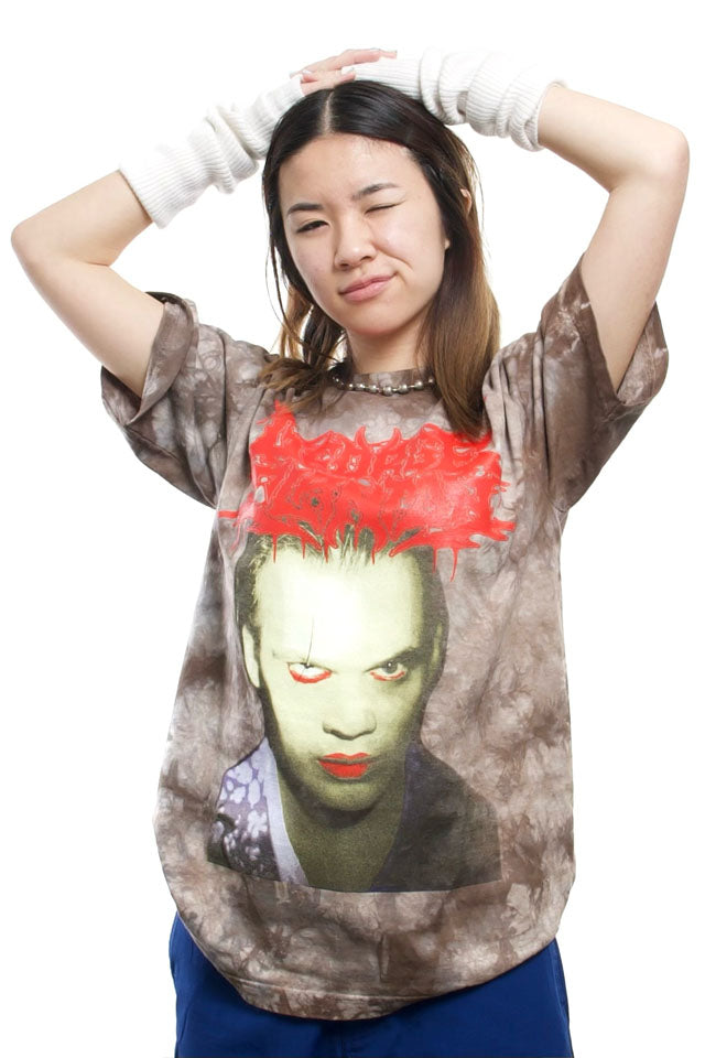 George Clanton Death Metal Tee - Grey Tie-Dye - FW21/22 (Made in U.S.A.) - 100% Electronica