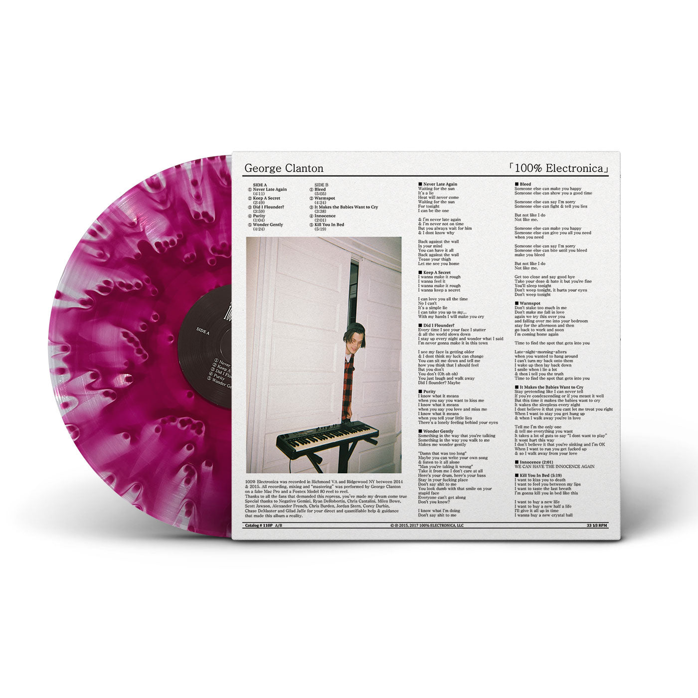 George Clanton - 100% Electronica LP (Magenta) - 100% Electronica Official Store (Photo 2)