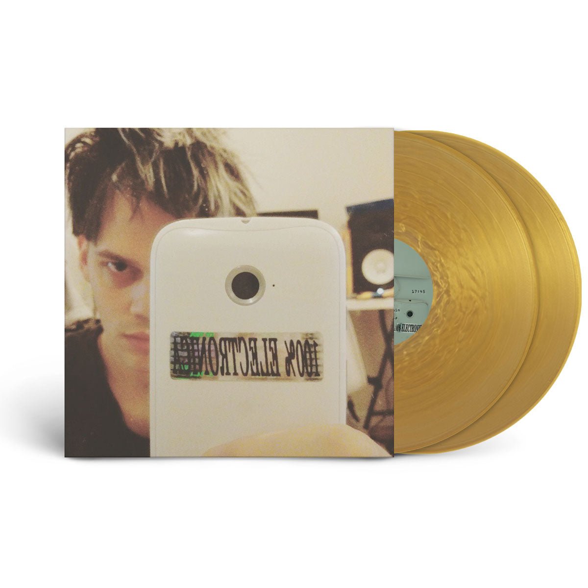 George Clanton Fan Club - 100% Electronica 2xLP [5 Year Anniversary Deluxe Gold Fan Club Exclusive] - 100% Electronica Official Store (Photo 1)