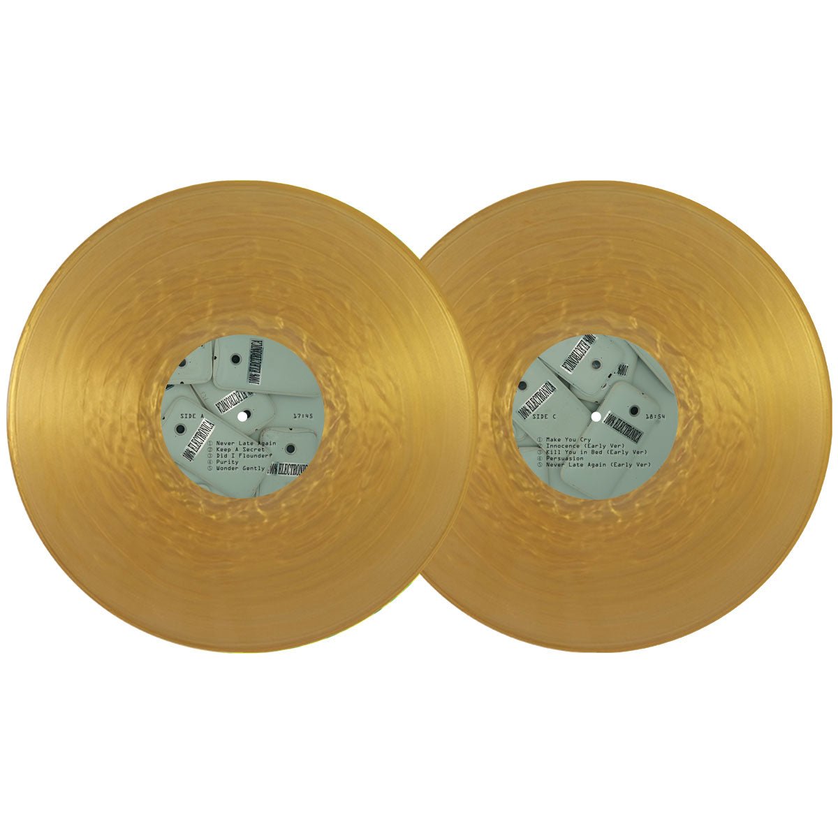George Clanton Fan Club - 100% Electronica 2xLP [5 Year Anniversary Deluxe Gold Fan Club Exclusive] - 100% Electronica Official Store (Photo 2)