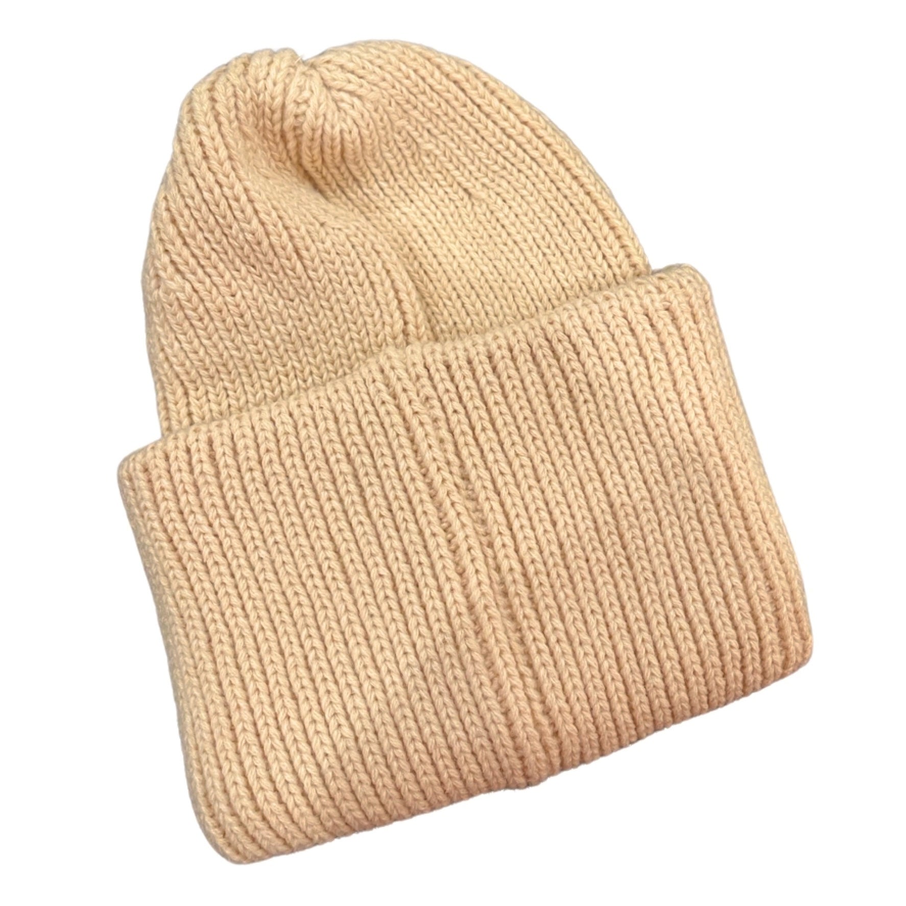 100% Electronica BIG Beanie - Cream / Pink Gradient