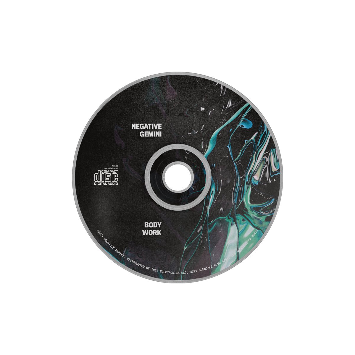 Neggy Gemmy - Body Work CD - 100% Electronica Official Store (Photo 2)