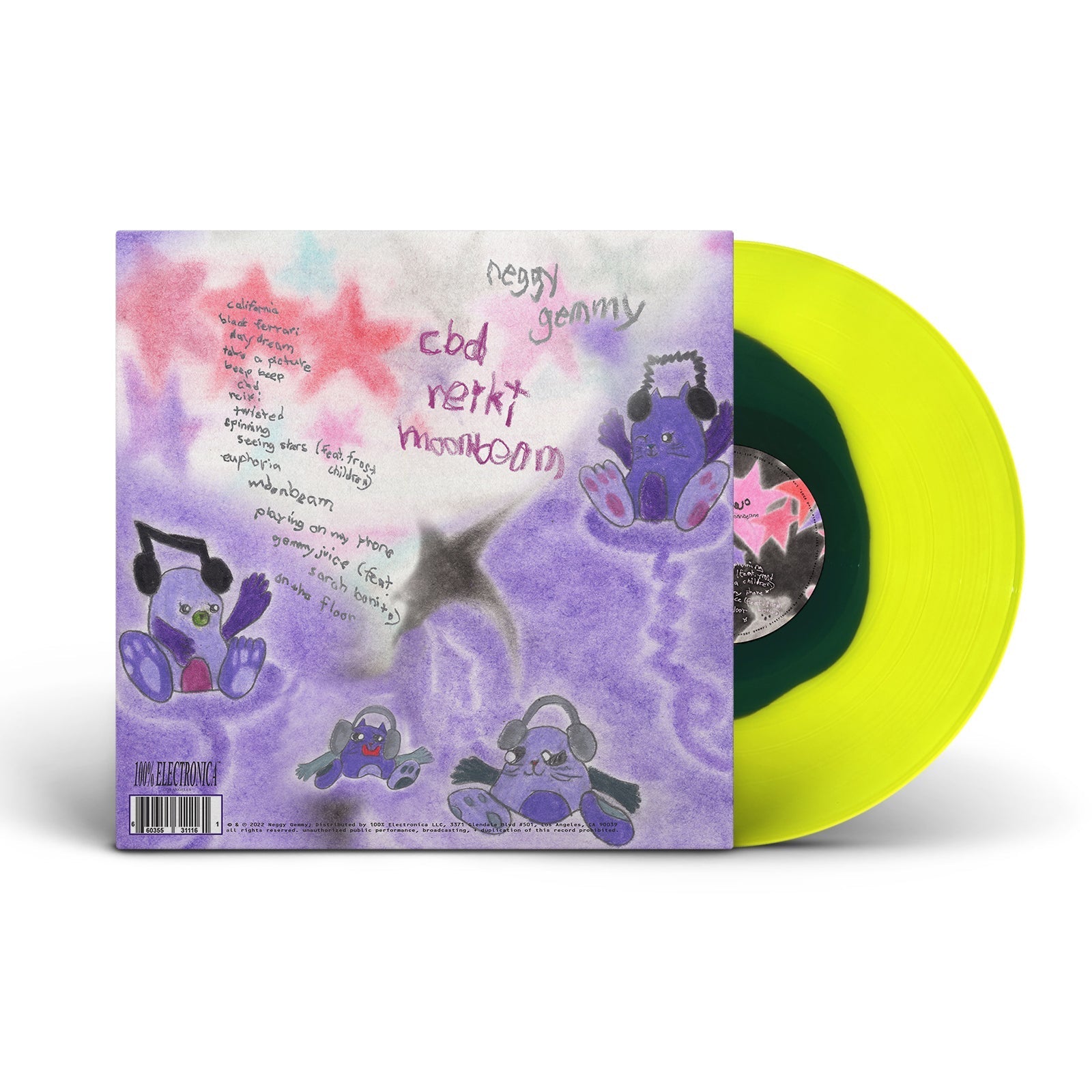 Neggy Gemmy - CBD Reiki Moonbeam LP - 100% Electronica Official Store (Photo 3)
