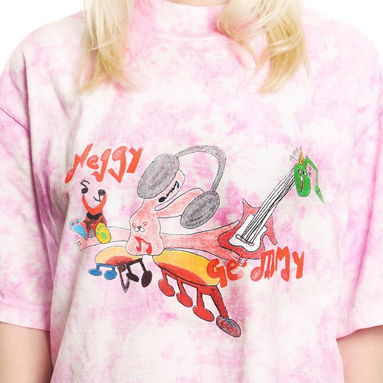 Neggy Gemmy - Pink Tie Dye T-Shirt - 100% Electronica Official Store (Photo 2)