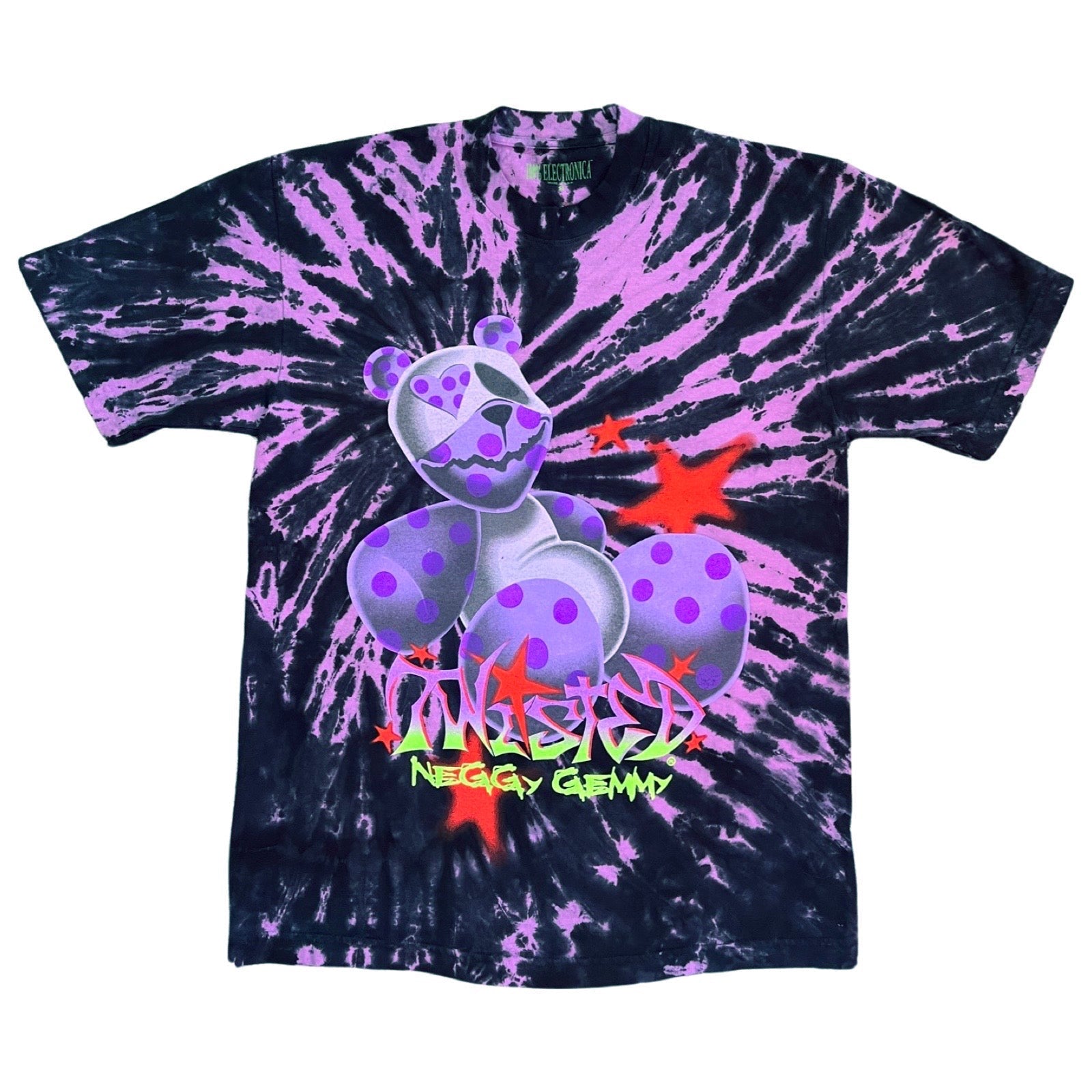 Neggy Gemmy - Twisted Bear T-Shirt - 100% Electronica Official Store (Photo 1)
