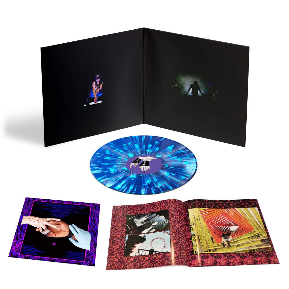 PICTUREPLANE - THEE PHYSICAL LP (Holographic 10 Year Anniversary Blue/White Splatter) - 100% Electronica Official Store (Photo 2)