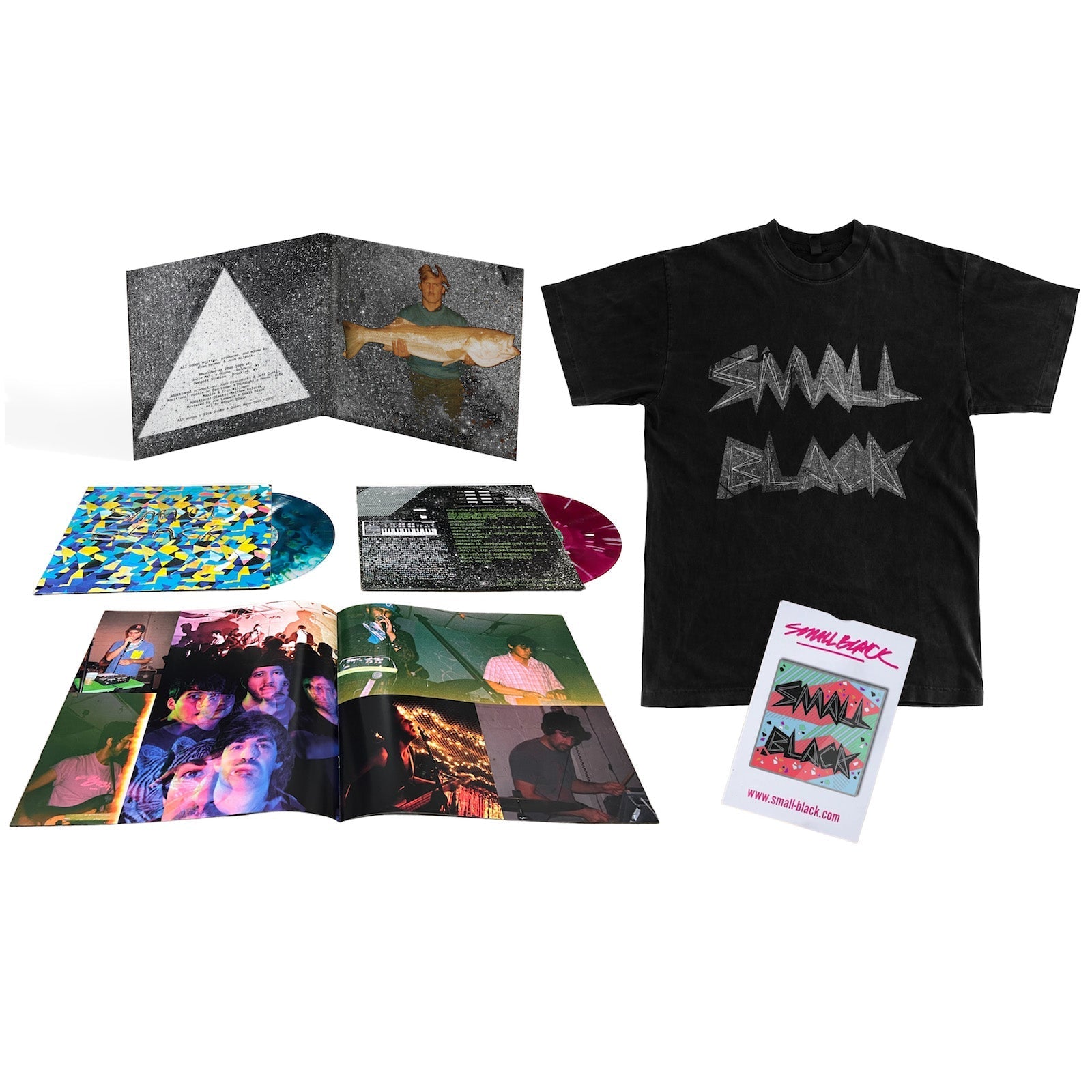 Small Black - Small Black Deluxe 2xLP Bundle w/ T-Shirt & Pin - 100% Electronica Official Store (Photo 1)