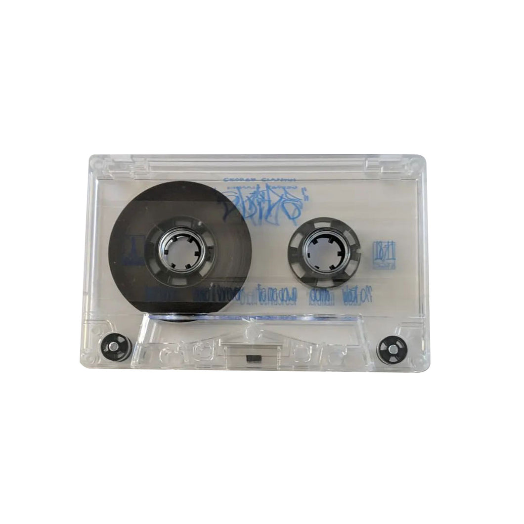 George Clanton - Slide Cassette - Transparent Shell w/ Blue Ink - 100% Electronica