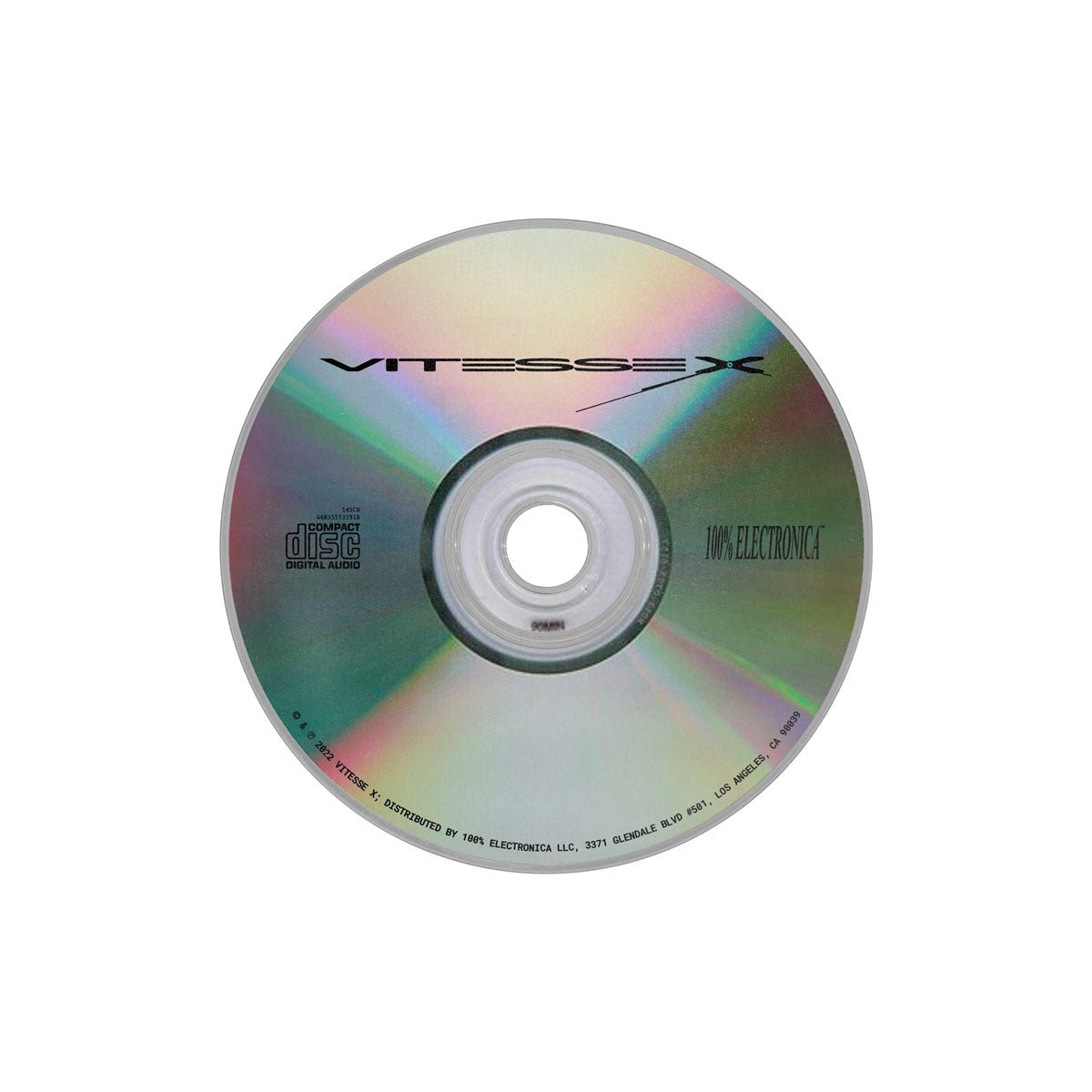 Vitesse X - Us Ephemeral CD - 100% Electronica Official Store (Photo 2)